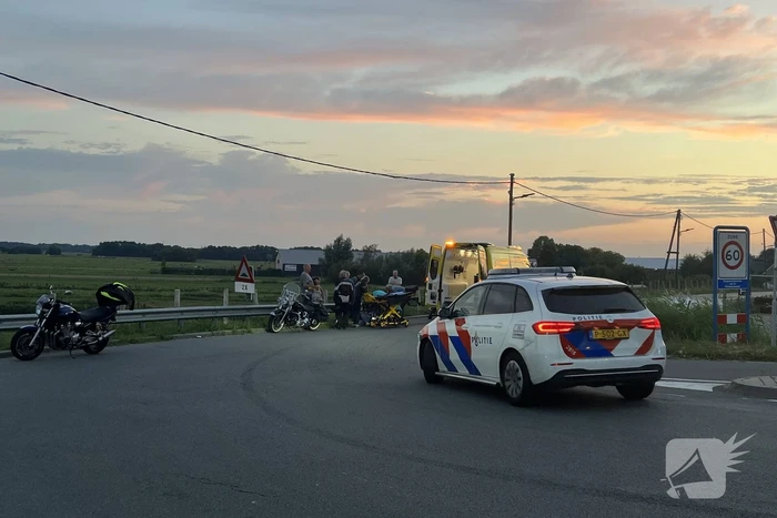 Motorrijder gewond na val