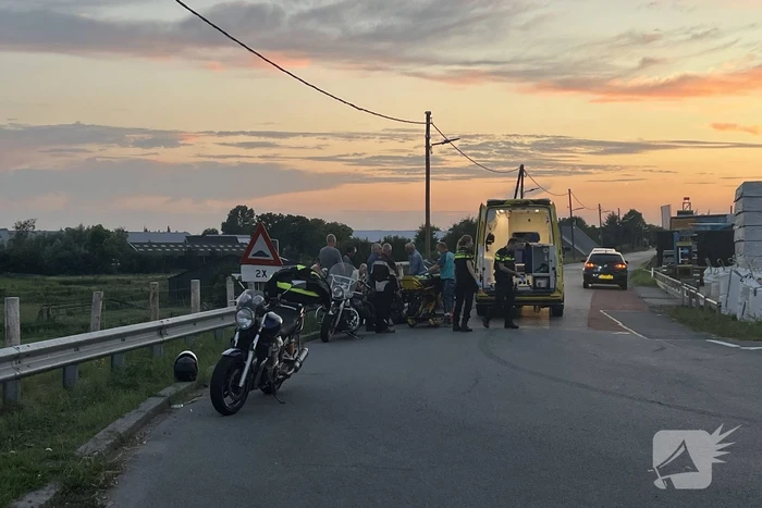 Motorrijder gewond na val