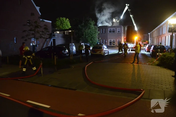 Uitslaande brand in woning
