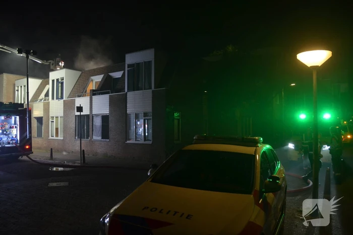 Uitslaande brand in woning
