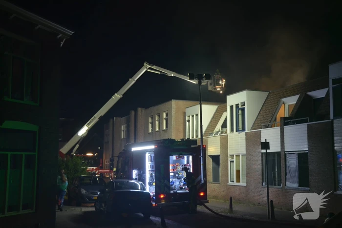 Uitslaande brand in woning