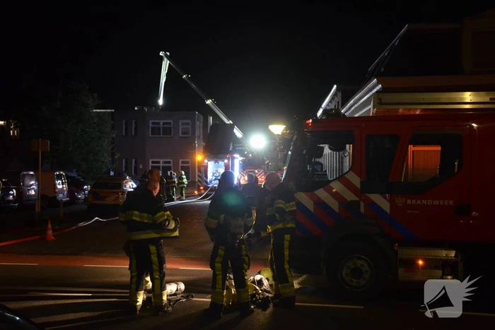 Uitslaande brand in woning