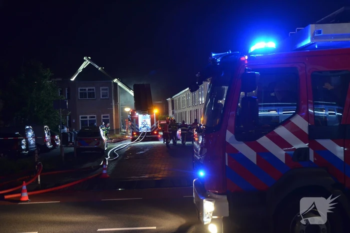 Uitslaande brand in woning