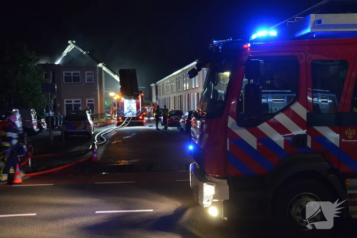 Uitslaande brand in woning