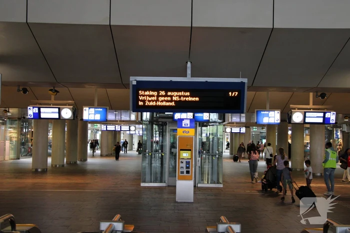 Erg stil op centraal station door staking NS-personeel