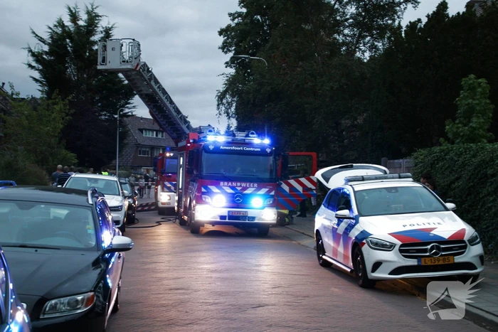 Straat afgezet vanwege brand in schoorsteen