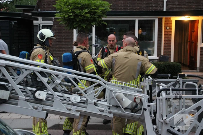 Straat afgezet vanwege brand in schoorsteen
