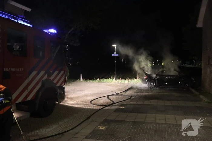Flinke brand in cabrio