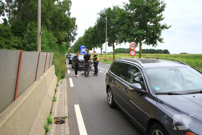 Veel schade na kop-staart aanrijding