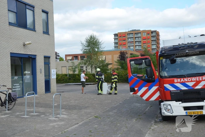 Wasmachine in brand bij fysio