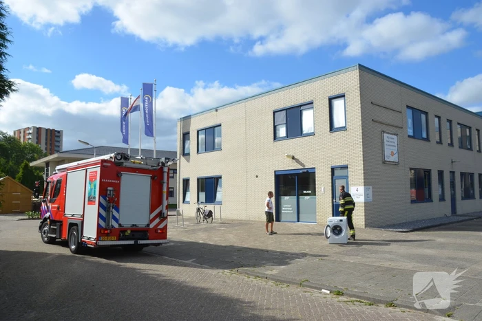 Wasmachine in brand bij fysio