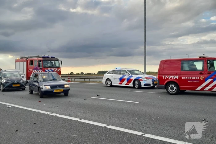 Flinke ravage door ongeval op snelweg