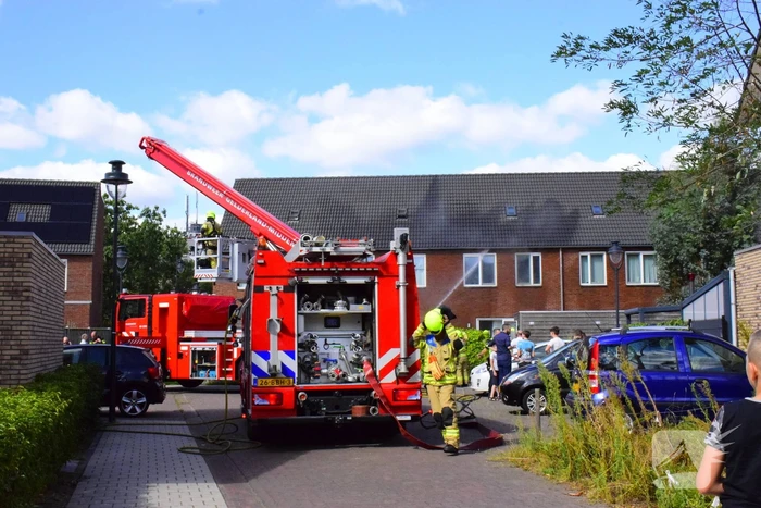 Middelbrand in spouwmuur