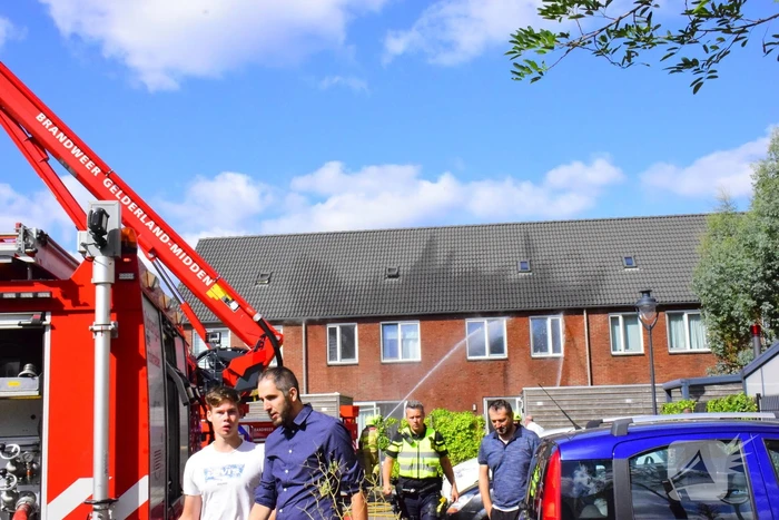 Middelbrand in spouwmuur