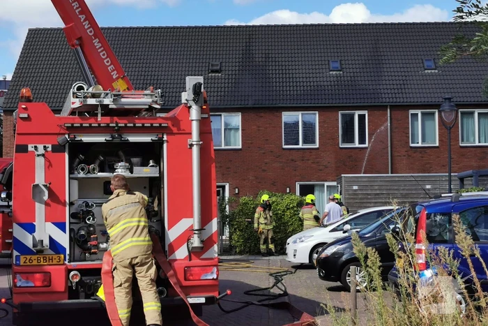Middelbrand in spouwmuur