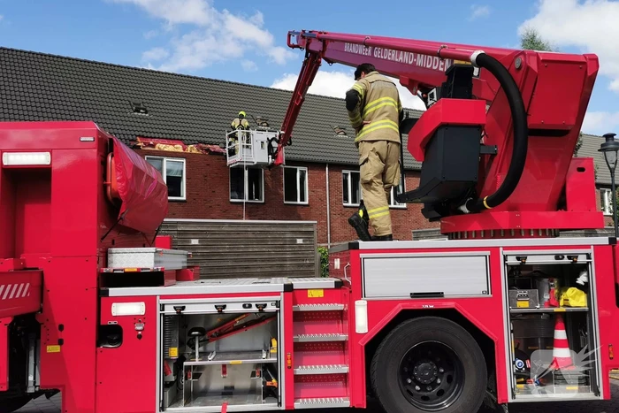 Middelbrand in spouwmuur