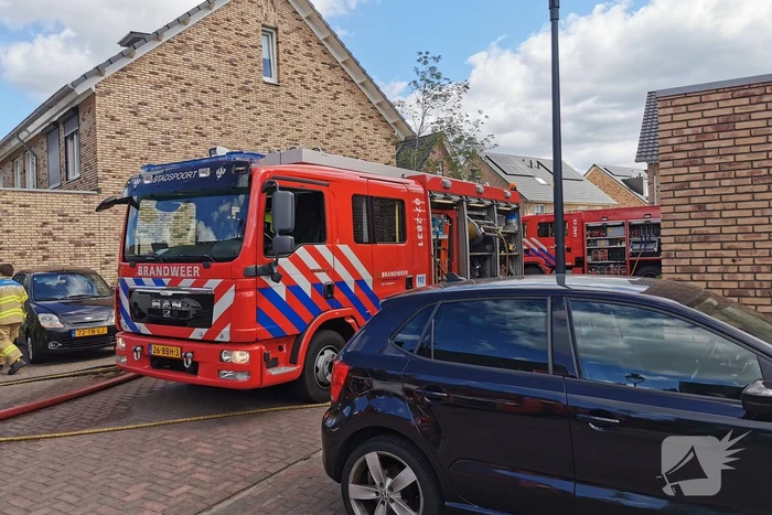 Middelbrand in spouwmuur