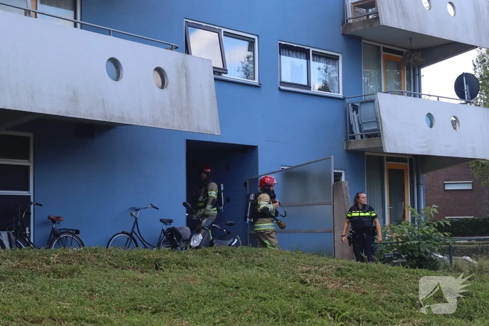 Kleine brand in badkamer