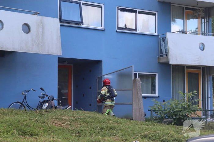 Kleine brand in badkamer