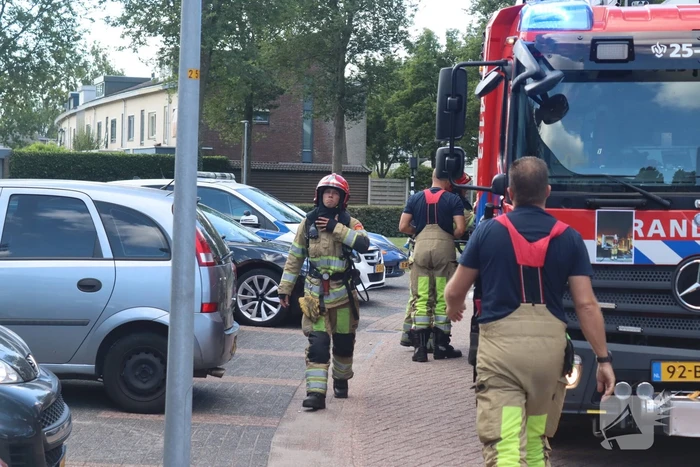 Kleine brand in badkamer