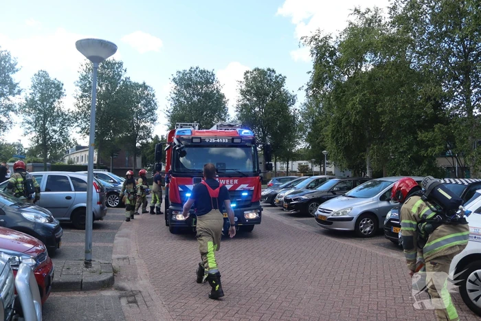 Kleine brand in badkamer