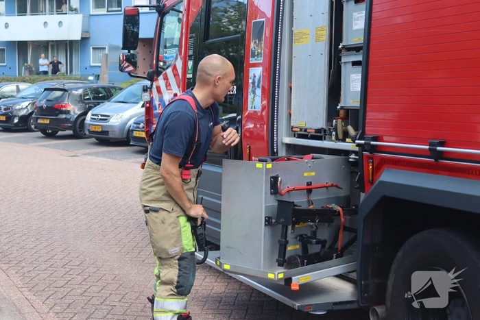 Kleine brand in badkamer