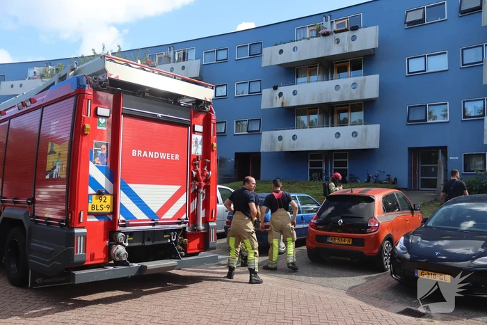 Kleine brand in badkamer
