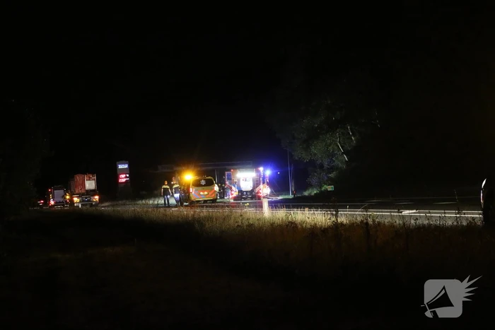 Dode bij brand in tankstation na ongeval