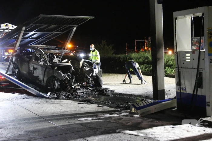 Dode bij brand in tankstation na ongeval