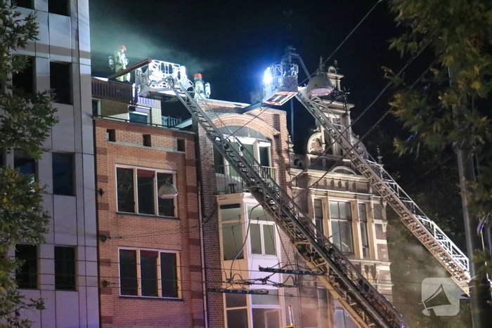 Woningbrand na explosie