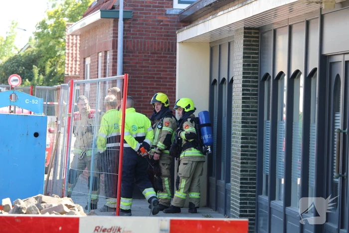 Gasleiding geraakt bij werkzaamheden