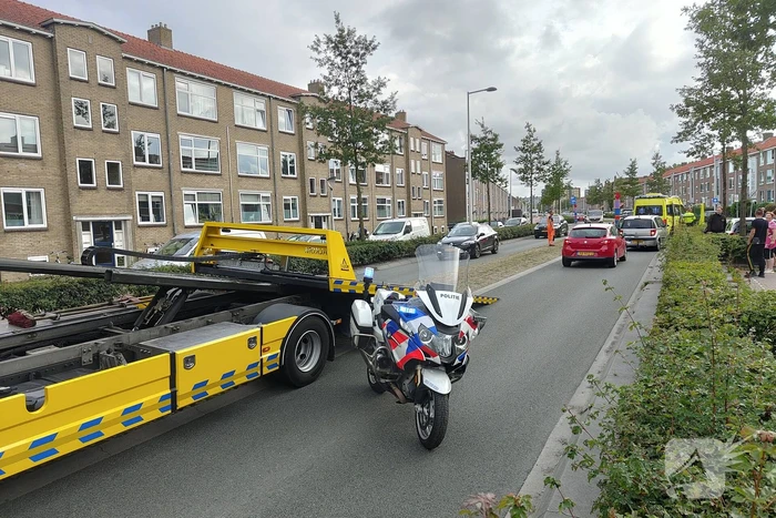 Persoon gewond bij kop-staart botsing
