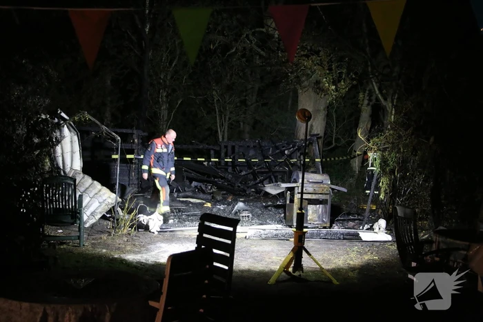 Recreatiewoning gaat in vlammen op