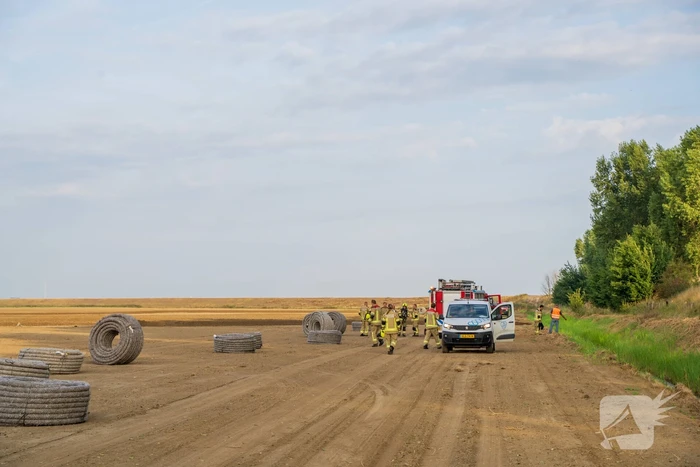 Drainagemachine trekt hoofdgasleiding stuk