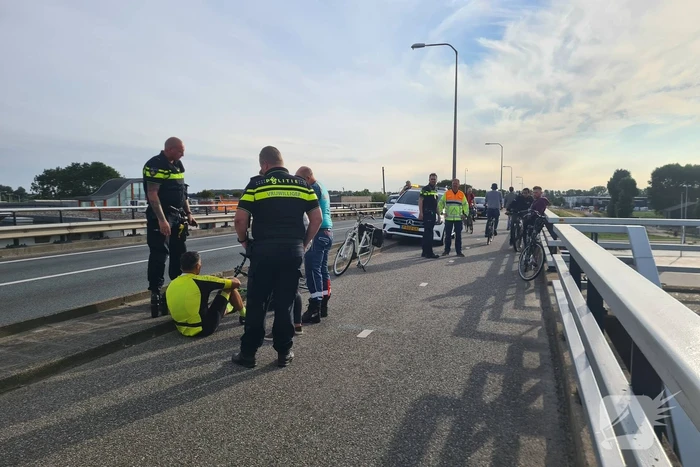 Wielrenner gewond bij botsing met fietser