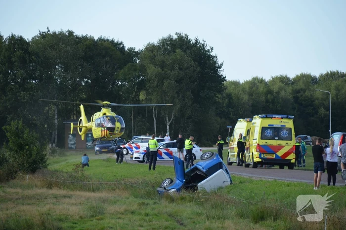 Bestuurder van brommobiel ernstig gewond bij ongeval