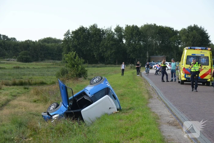 Bestuurder van brommobiel ernstig gewond bij ongeval