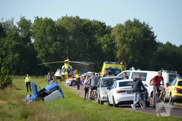 Bestuurder van brommobiel ernstig gewond bij ongeval