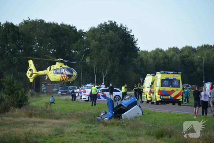 Bestuurder van brommobiel ernstig gewond bij ongeval