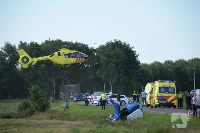 Bestuurder van brommobiel ernstig gewond bij ongeval