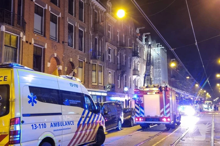 Flinke brand in waterpijpcafé De Nijl