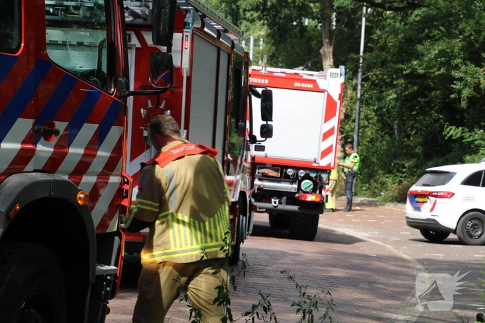 Flinke brand naast rangeerterrein Sportpark Bokkeduinen