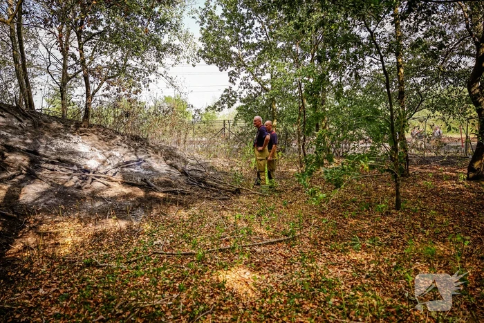 Flinke brand naast rangeerterrein Sportpark Bokkeduinen