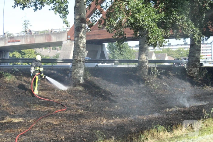 Flinke stook berm verwoest vanwege brand