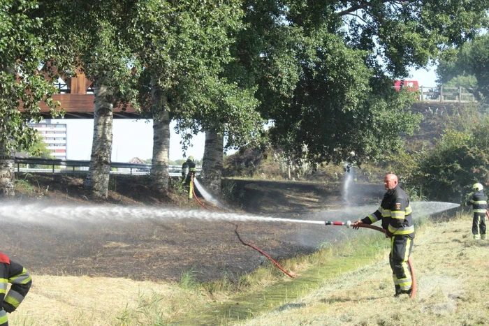 Flinke stook berm verwoest vanwege brand