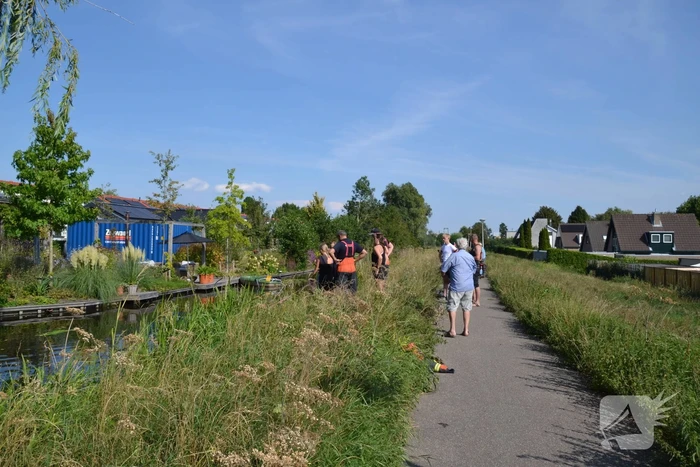 Brandweer redt paard uit water