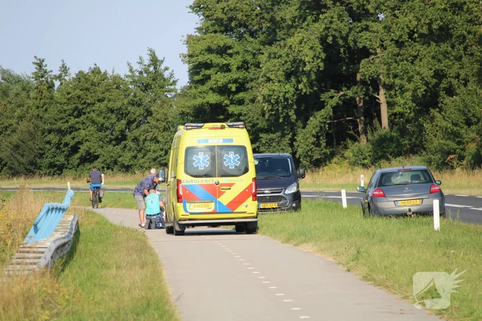 Fietser gewond na val