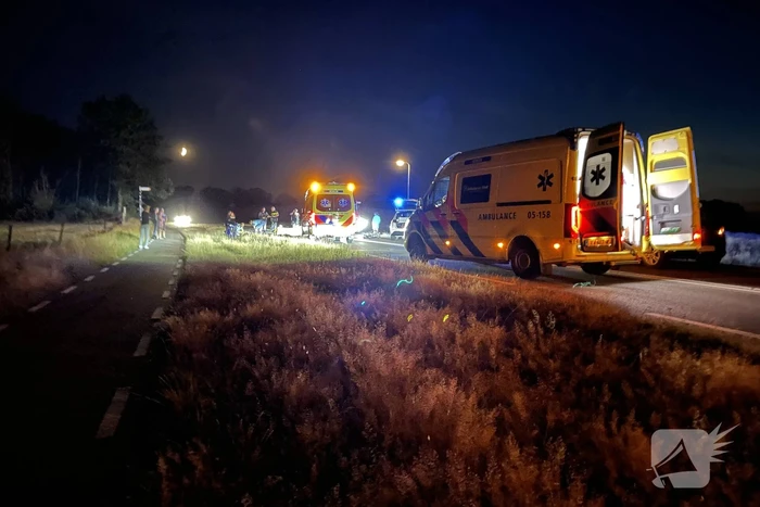 Ernstig ongeval tussen motorrijder en fietser