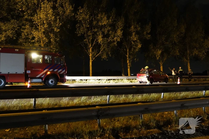 Veel schade bij eenzijdig ongeval op snelweg