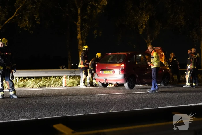 Veel schade bij eenzijdig ongeval op snelweg